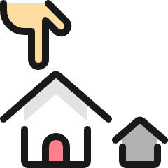 Real Estate Favorite House Pick Icon from Ultimate Colors Set