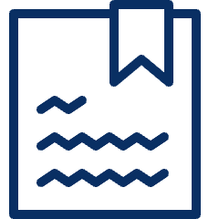 Text Document Bookmark Icon from Cyber Line Set