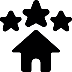Real Estate Favorite House Rating Icon from Ultimate Bold Set