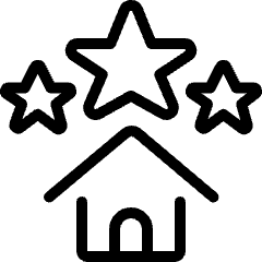 Real Estate Favorite House Rating Icon from Ultimate Light Set