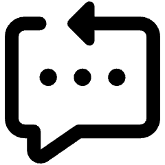 Reply To Message Icon from Ultimate Bold Set