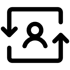 Switch Account 3 Icon from Ultimate Regular Set