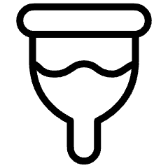 Menstrual Cup Wave Icon from Ultimate Light Set