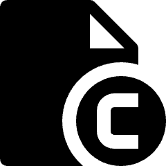File Copyright C Icon from Nova Solid Set