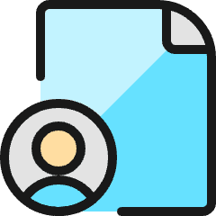 File Copyright User Icon from Ultimate Colors Set