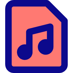 Audio File Icon from Core Pop Set