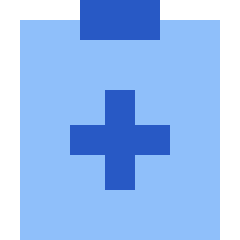 Clipboard Add Icon from Sharp Flat Set