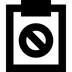 Clipboard Block Icon from Sharp Remix Set
