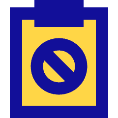 Clipboard Block Icon from Sharp Pop Set