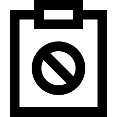 Clipboard Block Icon from Sharp Line Set