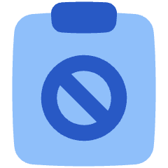 Clipboard Block Icon from Plump Flat Set