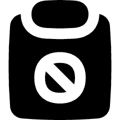Clipboard Block Icon from Flex Solid Set