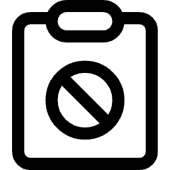 Clipboard Block Icon from Core Line Set