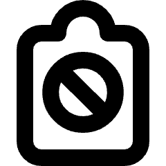 Clipboard Block Icon from Micro Line Set