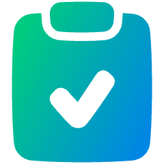 Clipboard Check Icon from Plump Gradient Set
