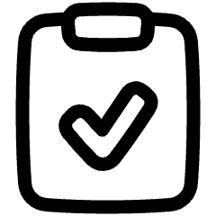 Clipboard Check Icon from Plump Line Set