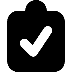 Clipboard Check Icon from Micro Solid Set