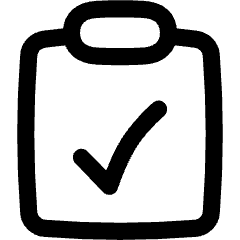 Clipboard Check Icon from Flex Line Set