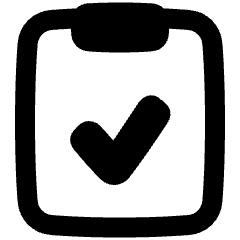 Clipboard Check Icon from Plump Remix Set