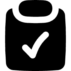 Clipboard Check Icon from Flex Solid Set
