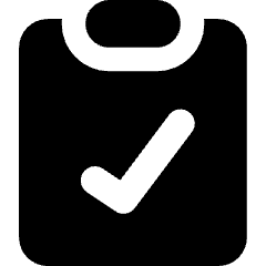 Clipboard Check Icon from Core Solid Set