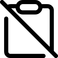 Clipboard Content Paste Off Icon from Core Line Set