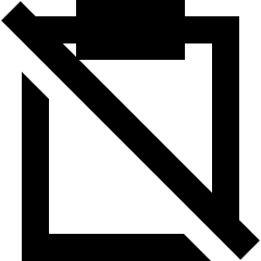 Clipboard Content Paste Off Icon from Sharp Remix Set