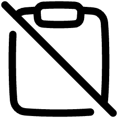 Clipboard Content Paste Off Icon from Plump Line Set