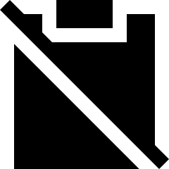 Clipboard Content Paste Off Icon from Sharp Solid Set