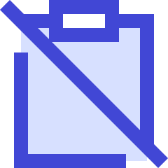 Clipboard Content Paste Off Icon from Sharp Duo Set