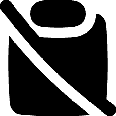 Clipboard Content Paste Off Icon from Flex Solid Set