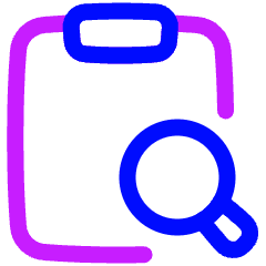Clipboard Content Paste Search Icon from Plump Neon Set