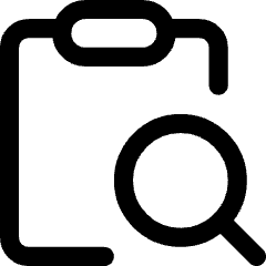 Clipboard Content Paste Search Icon from Core Line Set