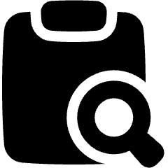 Clipboard Content Paste Search Icon from Plump Solid Set