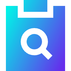 Clipboard Content Paste Search Icon from Sharp Gradient Set