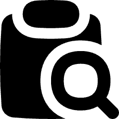 Clipboard Content Paste Search Icon from Flex Solid Set