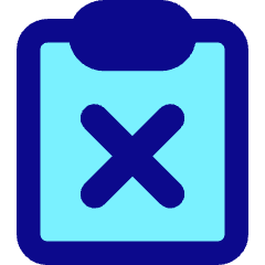 Clipboard Delete Icon from Core Pop Set