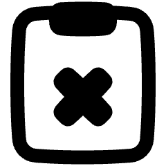 Clipboard Delete Icon from Plump Remix Set