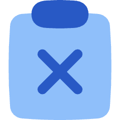 Clipboard Delete Icon from Flex Flat Set