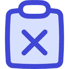 Clipboard Delete Icon from Flex Duo Set