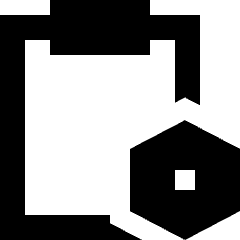 Clipboard Preferences Bolt Icon from Sharp Remix Set