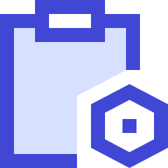 Clipboard Preferences Bolt Icon from Sharp Duo Set