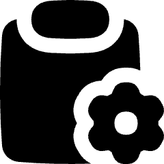 Clipboard Preferences Gear Icon from Flex Solid Set