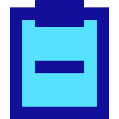 Clipboard Remove Icon from Sharp Pop Set