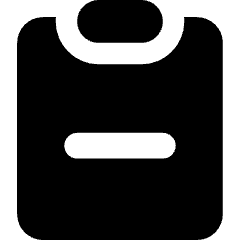 Clipboard Remove Icon from Core Solid Set