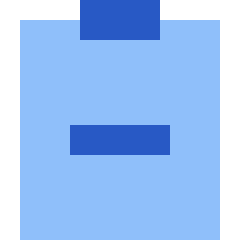 Clipboard Remove Icon from Sharp Flat Set