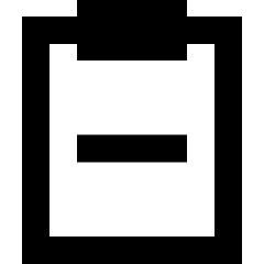 Clipboard Remove Icon from Sharp Remix Set