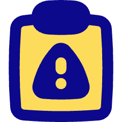 Clipboard Task Alert Icon from Flex Pop Set