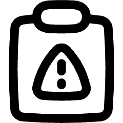 Clipboard Task Alert Icon from Flex Line Set