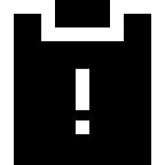Clipboard Task Alert Icon from Sharp Solid Set